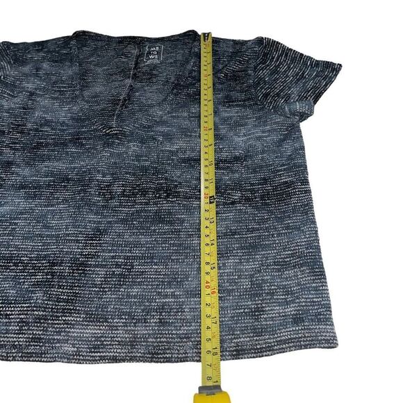 Me to We Navy/Grey Marbled Knit Crop Top - Size Medium‎ - Picture 5 of 8